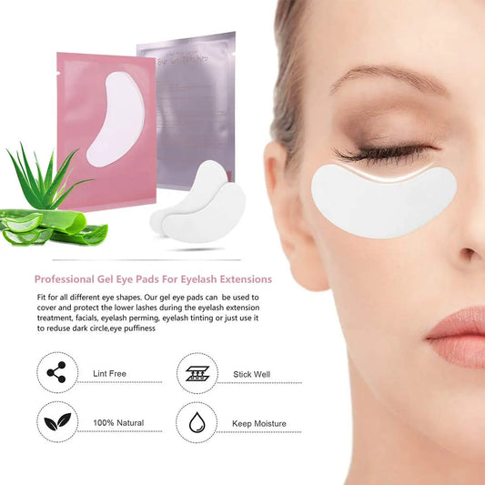 False Eyelash Extension Kit Set for Beginner Lash Brush Tweezers Glue Ring Eye Pad Eyelash Extension Supplies Lash Accessories