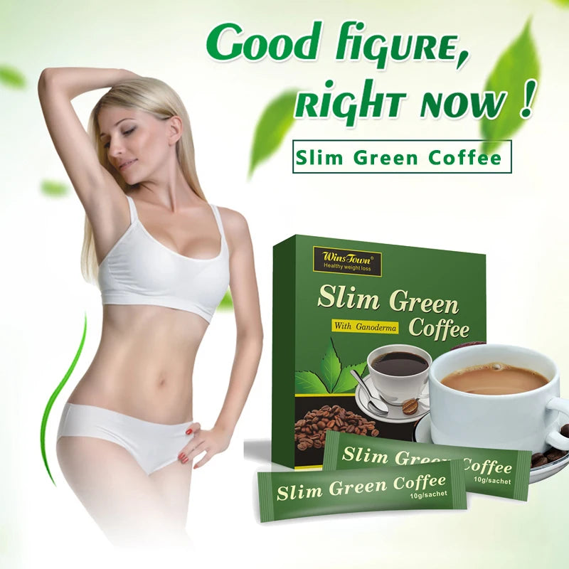 18 Pcs/Box Premium Slim Green Coffee For Weight Loss Super Safe Fast Slim Fat Burning Detoxification Control Appetite Products