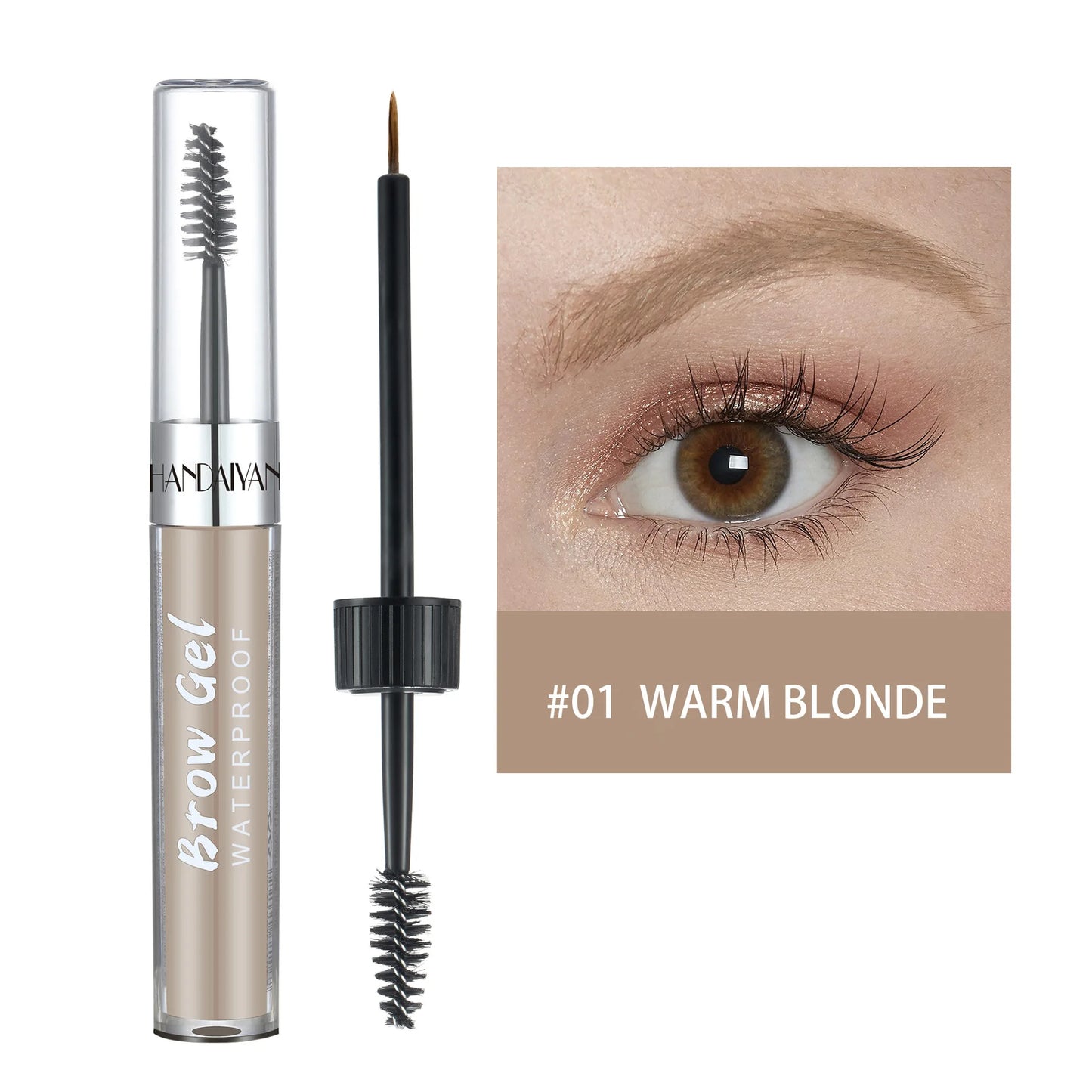 8 Color Liquid Eyebrow Cream Gel Waterproof Not easy to smudge Dyeing Eyebrow Tattoo Tint Double Head With Eyebrow Mascara Brush