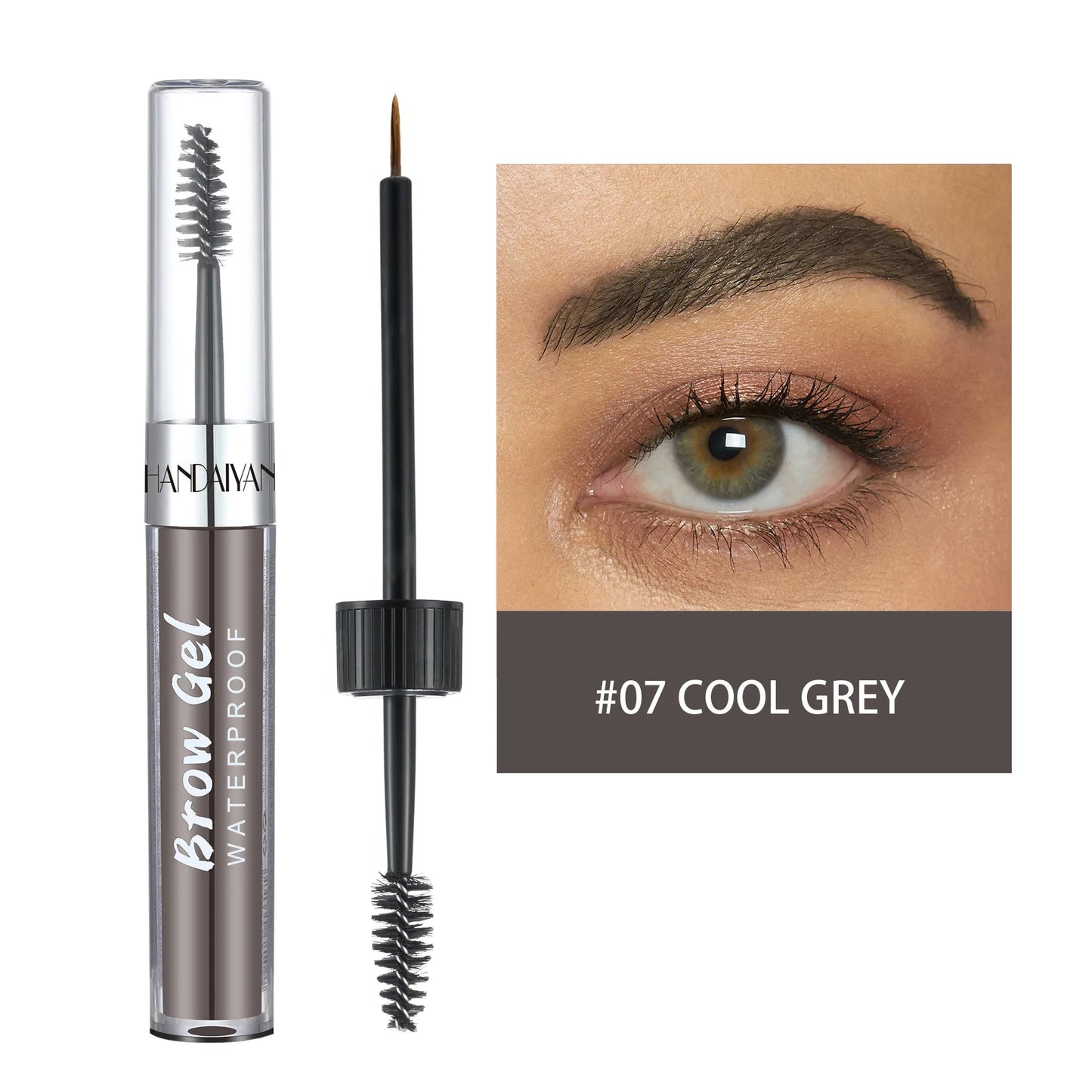 8 Color Liquid Eyebrow Cream Gel Waterproof Not easy to smudge Dyeing Eyebrow Tattoo Tint Double Head With Eyebrow Mascara Brush