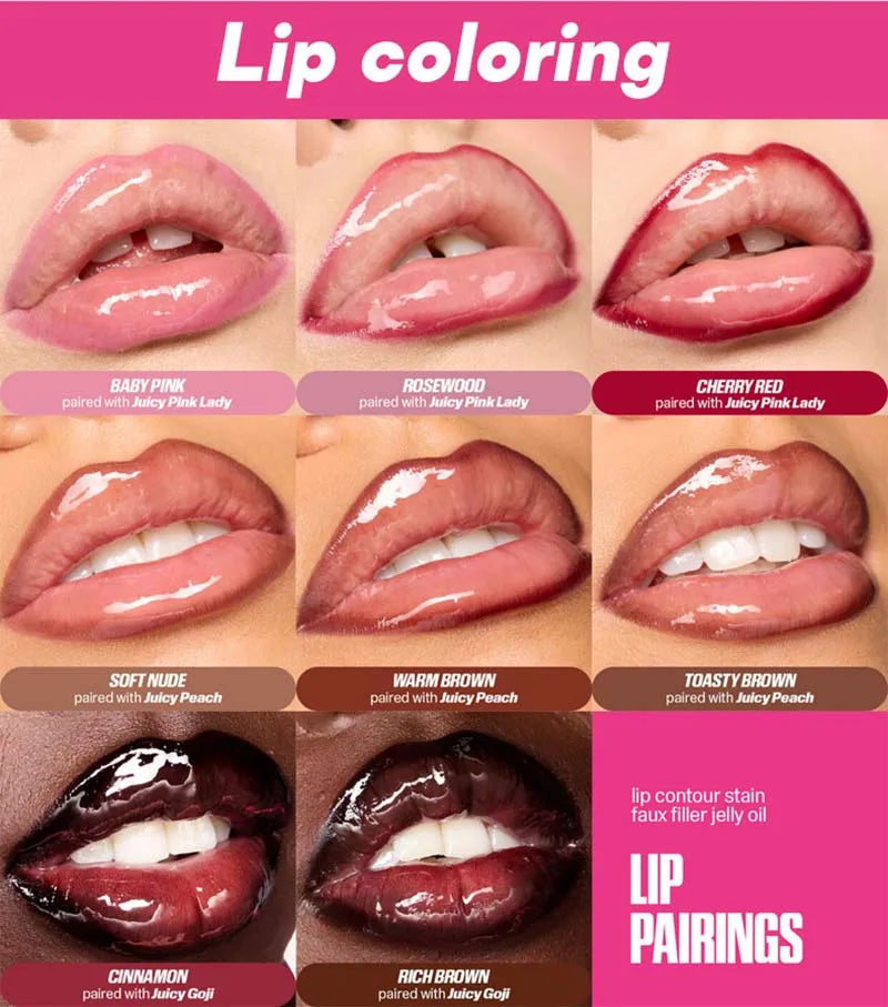 Velvet Brown Lip Liner Pencil Nude Matte Waterproof Non-stick Cup Cherry Red Lip Liner Lip Contour Pen Lipstick Makeup For Woman