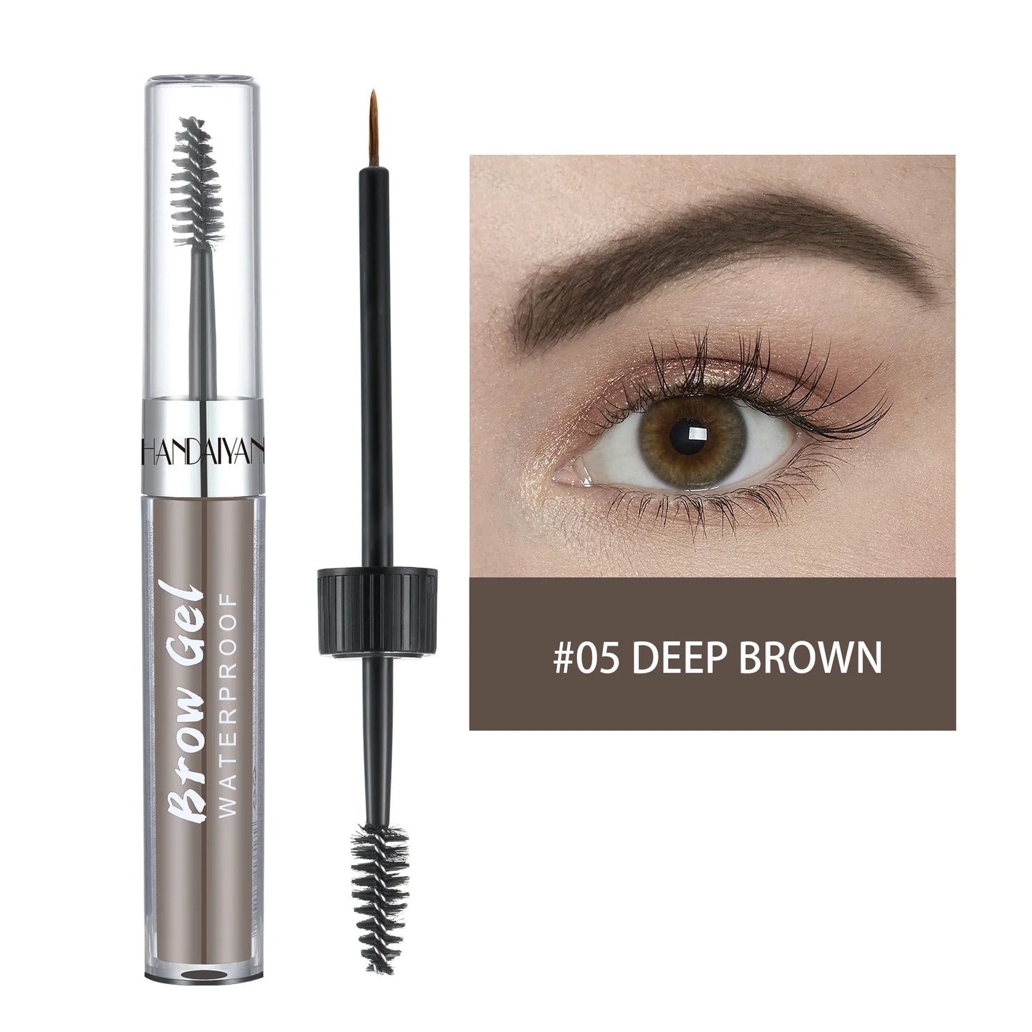 8 Color Liquid Eyebrow Cream Gel Waterproof Not easy to smudge Dyeing Eyebrow Tattoo Tint Double Head With Eyebrow Mascara Brush