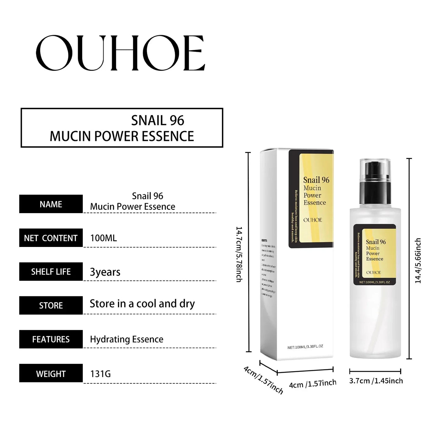 Precious Snail 96 Mucin Power Essence/Cleanser/Cream Moisturizing Smoothing Nourishing Firming Skin Cosmetics Facial Skin Care