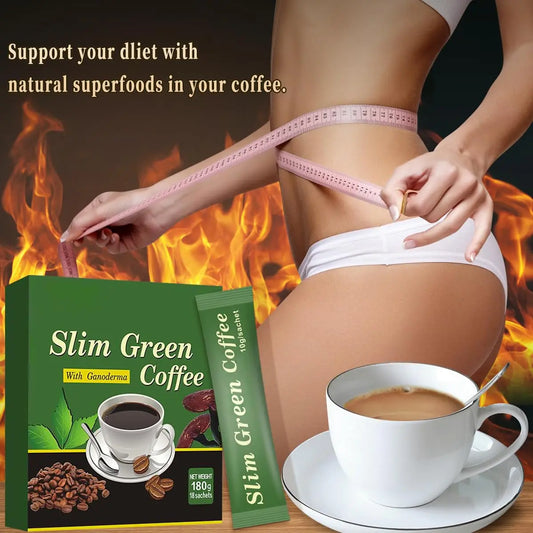 18 Pcs/Box Premium Slim Green Coffee For Weight Loss Super Safe Fast Slim Fat Burning Detoxification Control Appetite Products