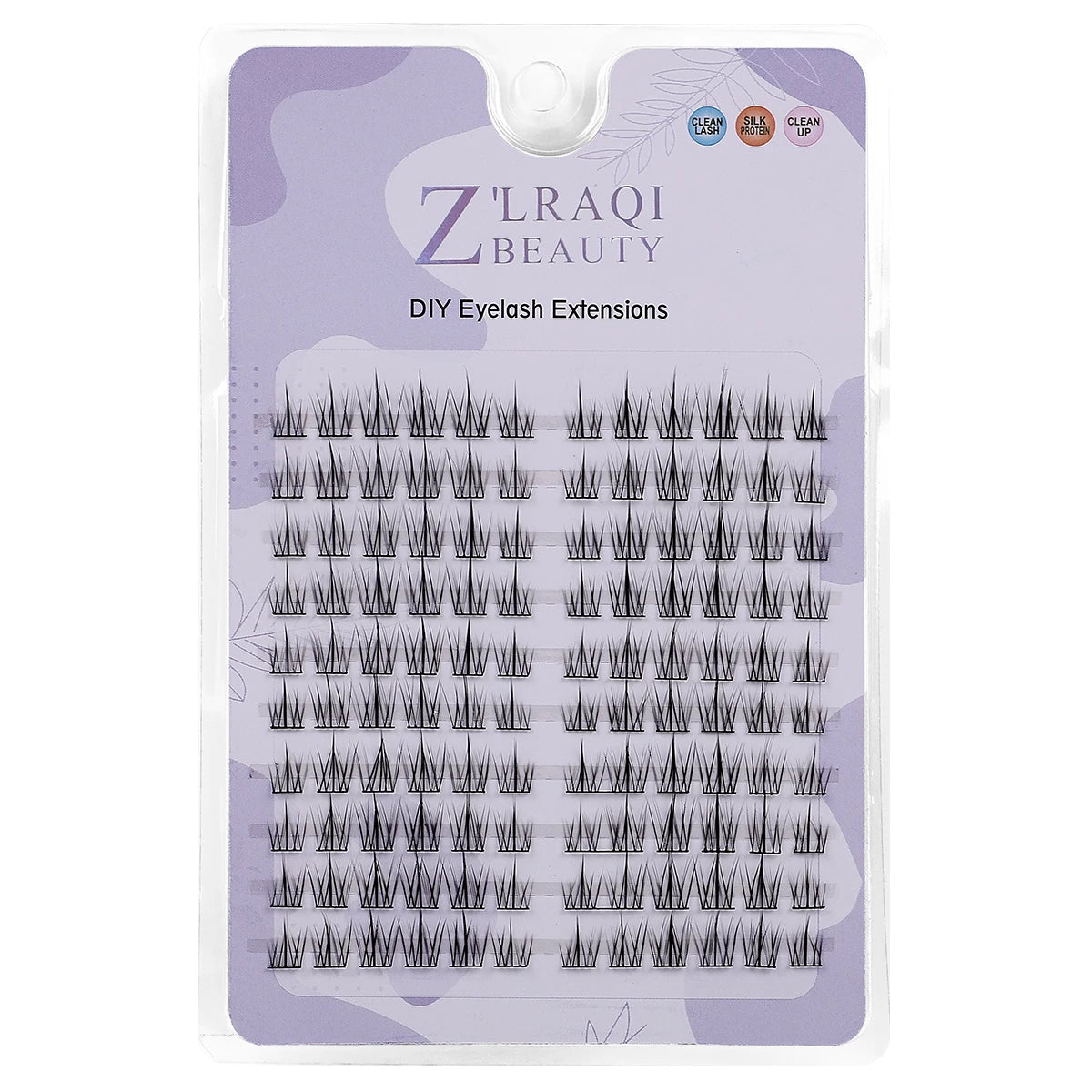 Jiefuxin DIY Lashes Fox Eye Manga False Eyelashes Large Capacity Tapered Thick Segmented Individual Cluster Lash Extensions