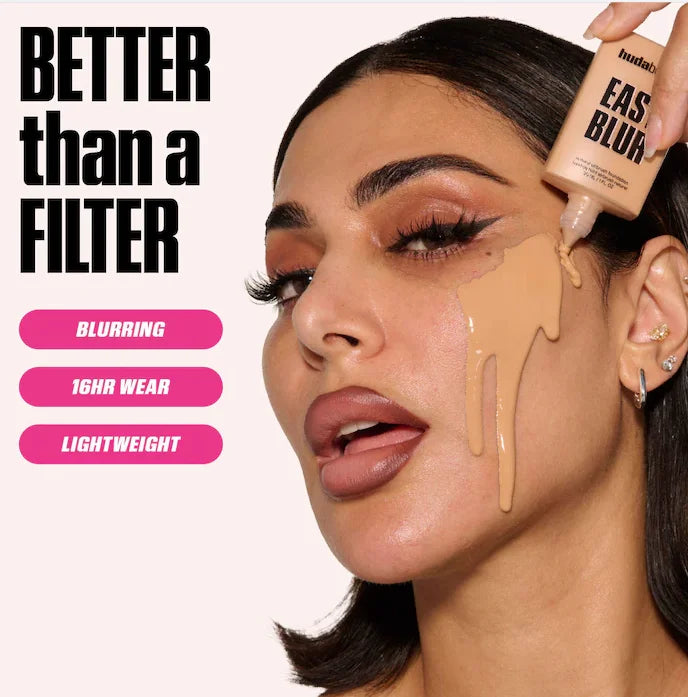 Huda Beauty Easy Blur Liquid Foundation Waterproof Oil Control Moisture Long-lasting Concealer High Coverage Female Cosmetics