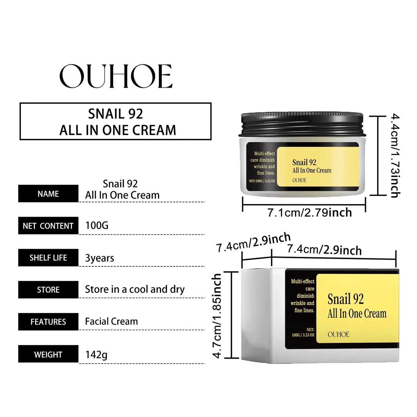 Precious Snail 96 Mucin Power Essence/Cleanser/Cream Moisturizing Smoothing Nourishing Firming Skin Cosmetics Facial Skin Care