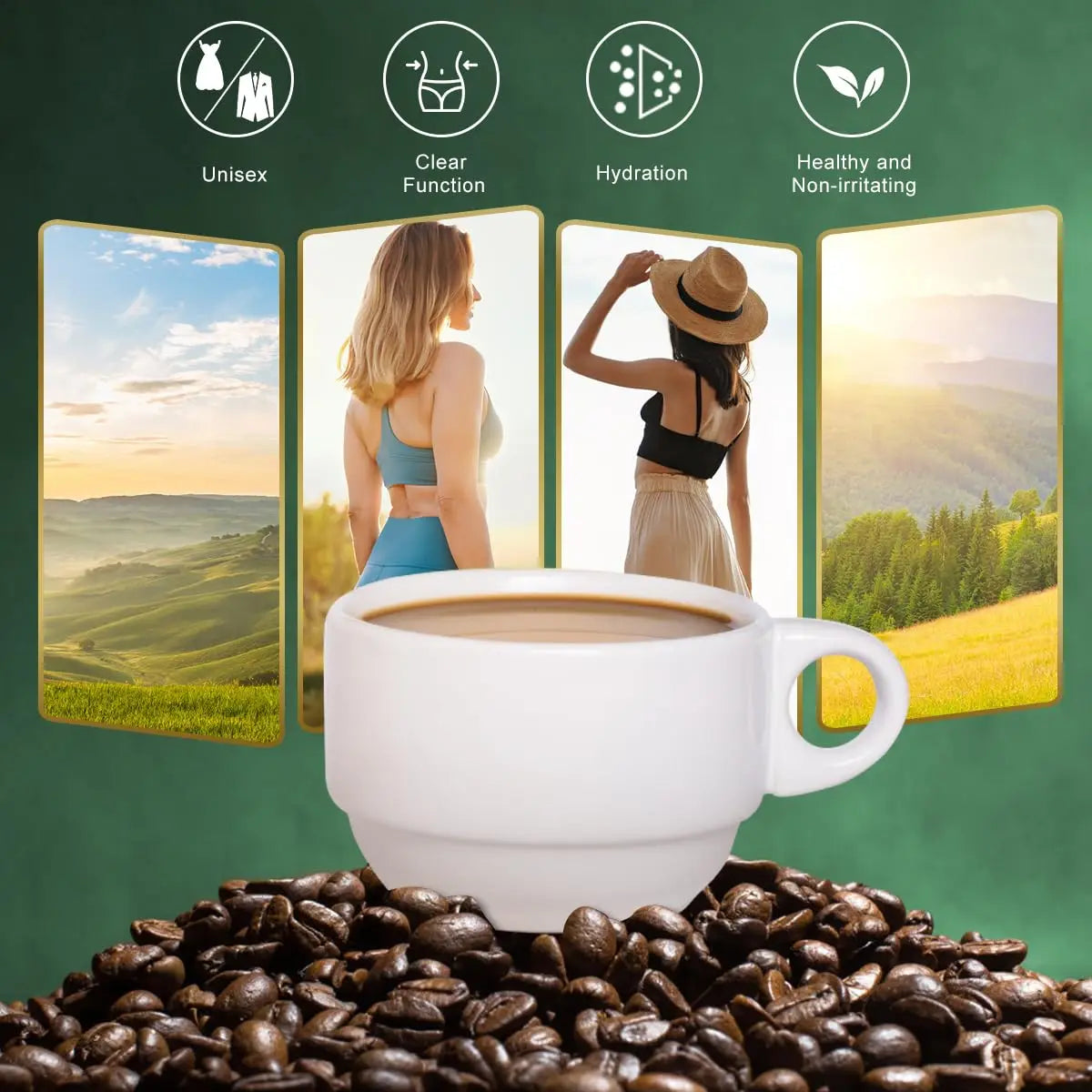 18 Pcs/Box Premium Slim Green Coffee For Weight Loss Super Safe Fast Slim Fat Burning Detoxification Control Appetite Products