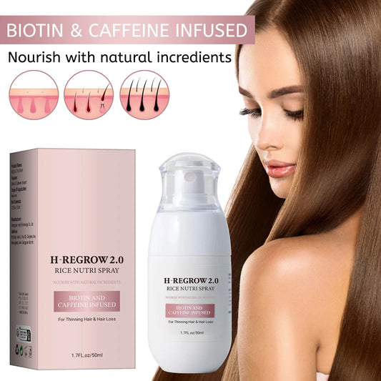 Fermented Rice Water for Hair Growth Hair Regrowth Essential Oil Scalp Treatment Hair Fall Control Serum Plant Dense Hair Spray