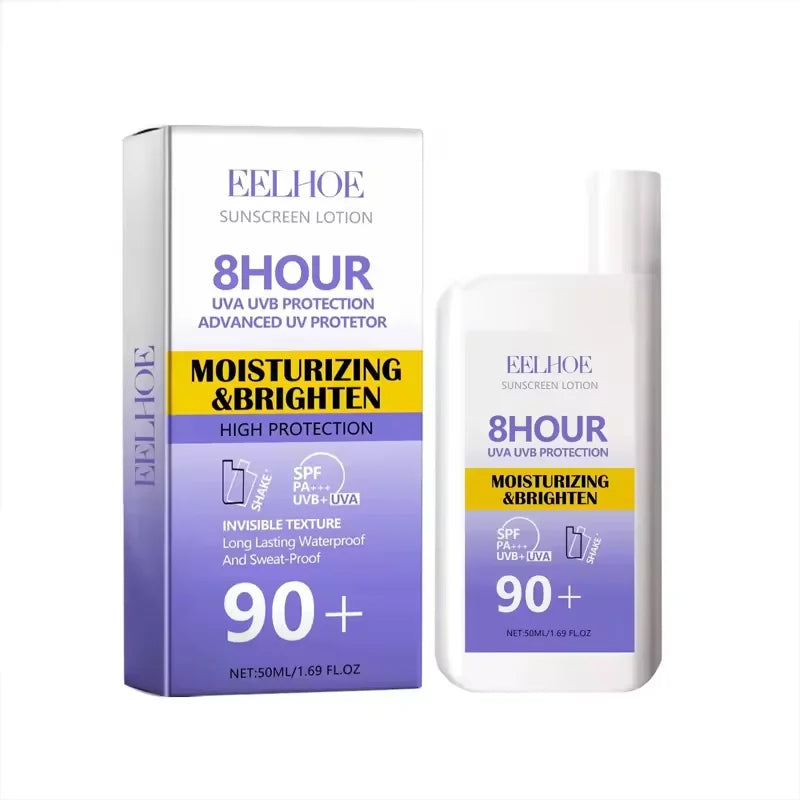 SPF 50+ Sunscreen Lotion Cream Long-Lasting Sun Protection Lightweight Non-Greasy Sun Block Prevent Sunburn Face Body Skin Care