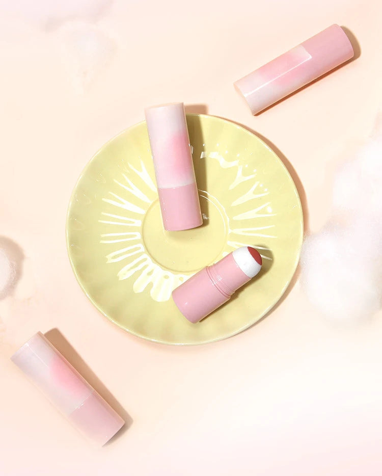 Yunrou Soft Fog Blush Stick - Energetic and Bouncy, Korean Style, Brightening, Dual-Use for Lips and Cheeks