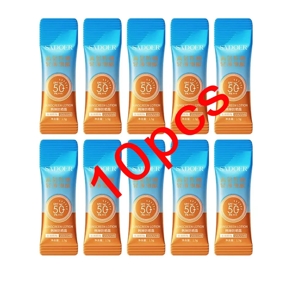 SPF 50+ Sunscreen Lotion Cream Long-Lasting Sun Protection Lightweight Non-Greasy Sun Block Prevent Sunburn Face Body Skin Care