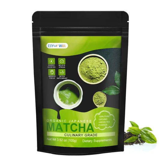 Organic Matcha Supplement - for All Day Energy, Mental Clarity & Immunity & Premium for Gut Health, Weight Loss & DIY