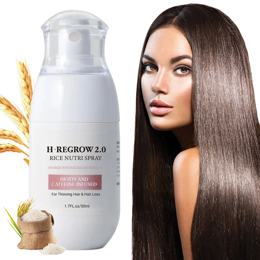 Fermented Rice Water for Hair Growth Hair Regrowth Essential Oil Scalp Treatment Hair Fall Control Serum Plant Dense Hair Spray