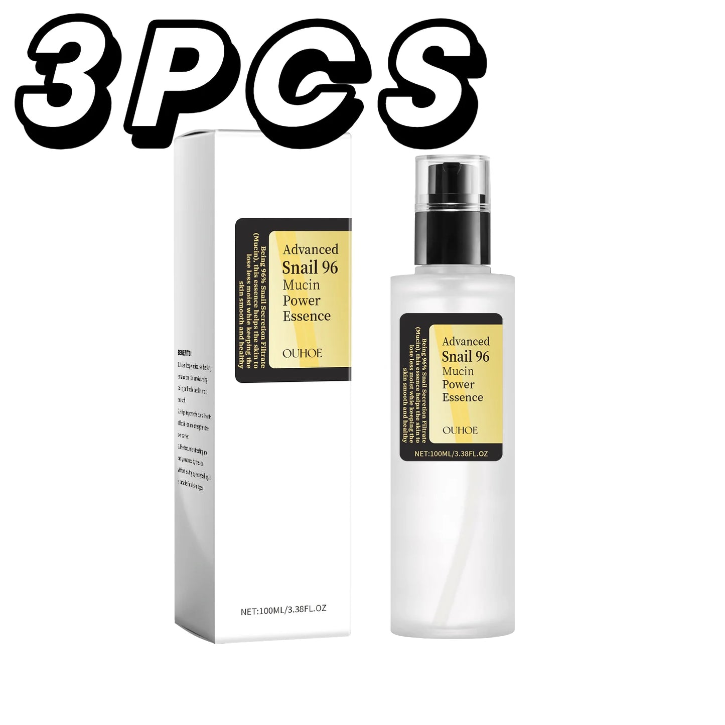 Snail 96 Mucin Power Essence Hydrating Booster Deep Moisture Revitalize Dull Skin Soothing Face Treatment Glow Essence Skin Care