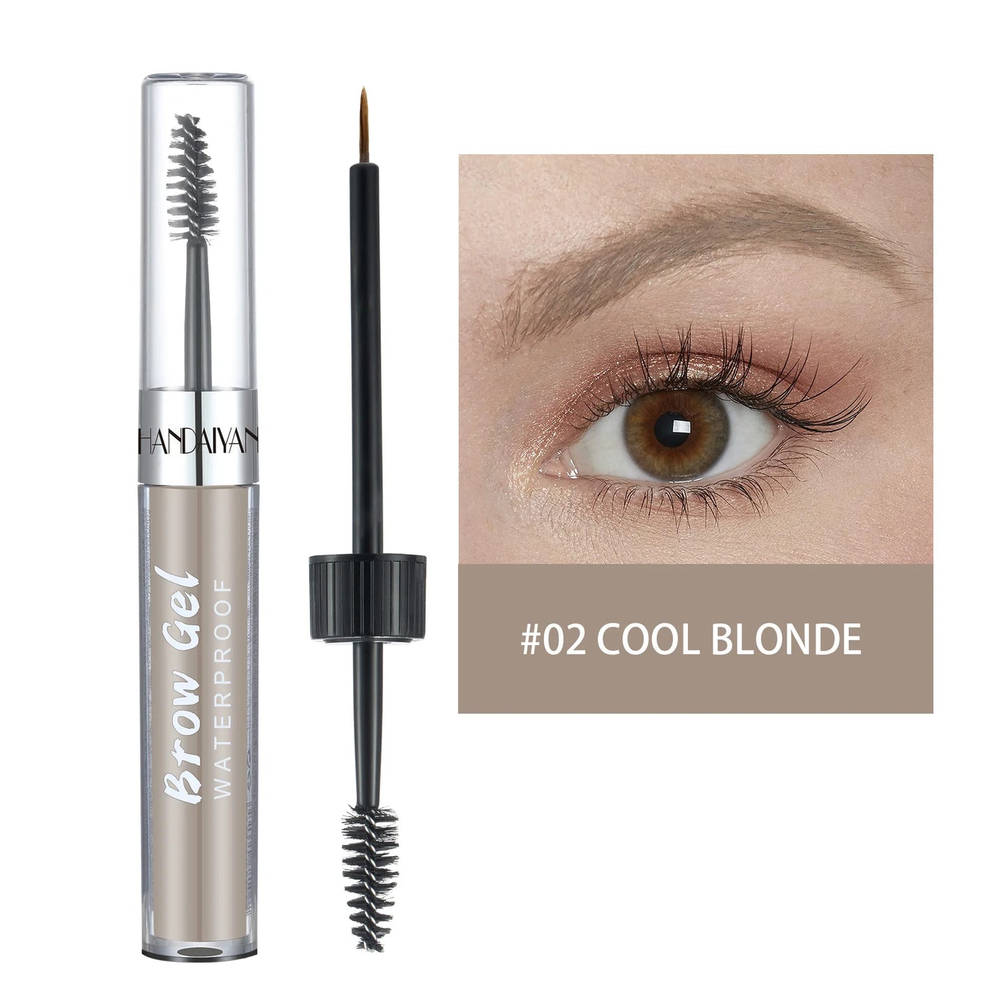 8 Color Liquid Eyebrow Cream Gel Waterproof Not easy to smudge Dyeing Eyebrow Tattoo Tint Double Head With Eyebrow Mascara Brush