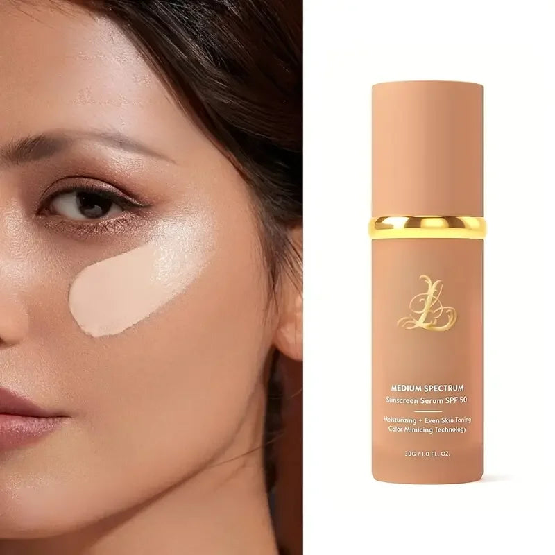 Four-in-one color-changing liquid foundation,with SPF50+ longwearing and no makeup removal, no powder sticking, moisturizing