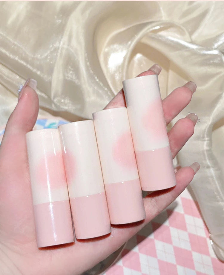 Yunrou Soft Fog Blush Stick - Energetic and Bouncy, Korean Style, Brightening, Dual-Use for Lips and Cheeks