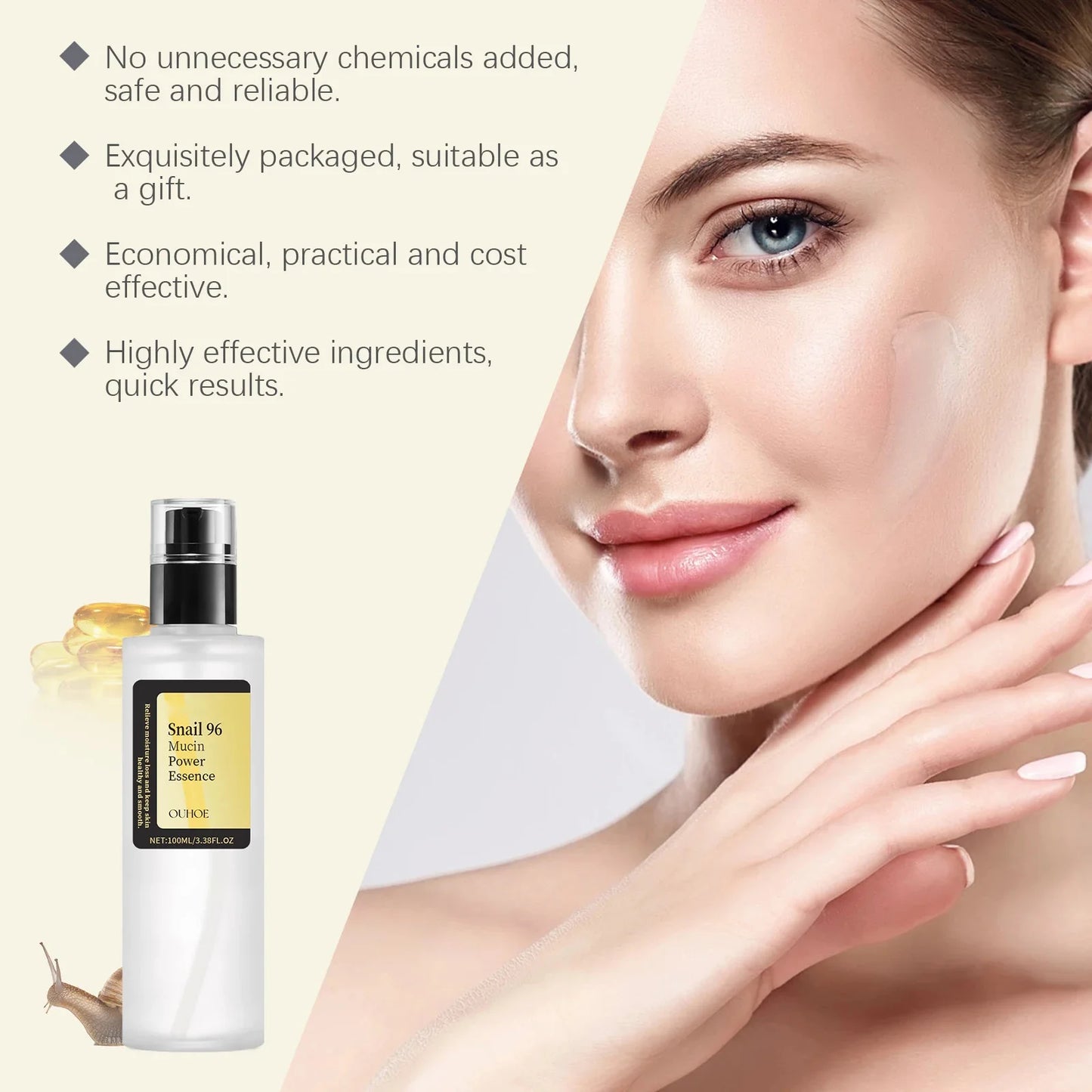 Precious Snail 96 Mucin Power Essence/Cleanser/Cream Moisturizing Smoothing Nourishing Firming Skin Cosmetics Facial Skin Care