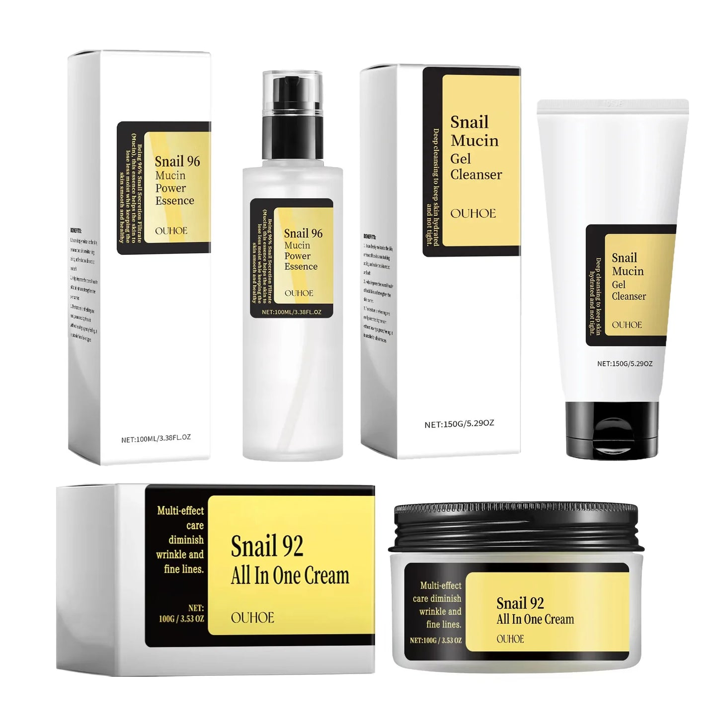 Precious Snail 96 Mucin Power Essence/Cleanser/Cream Moisturizing Smoothing Nourishing Firming Skin Cosmetics Facial Skin Care