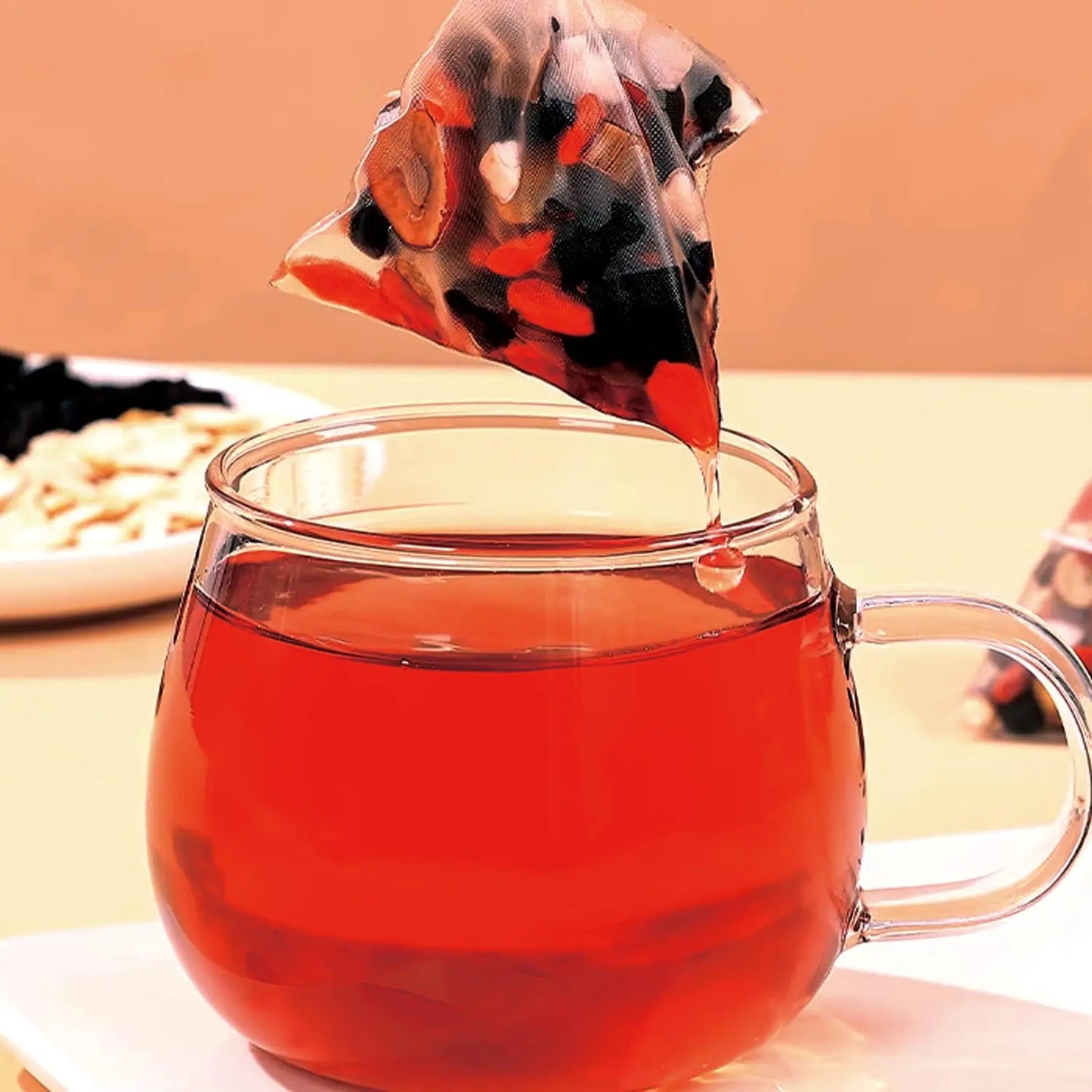 Ginseng Five Treasures Tea Kidney Tea, Natural Chinese Herbal Tea, Kidney Cleanse Detox Tea for Men & Women, 6 Ingredients